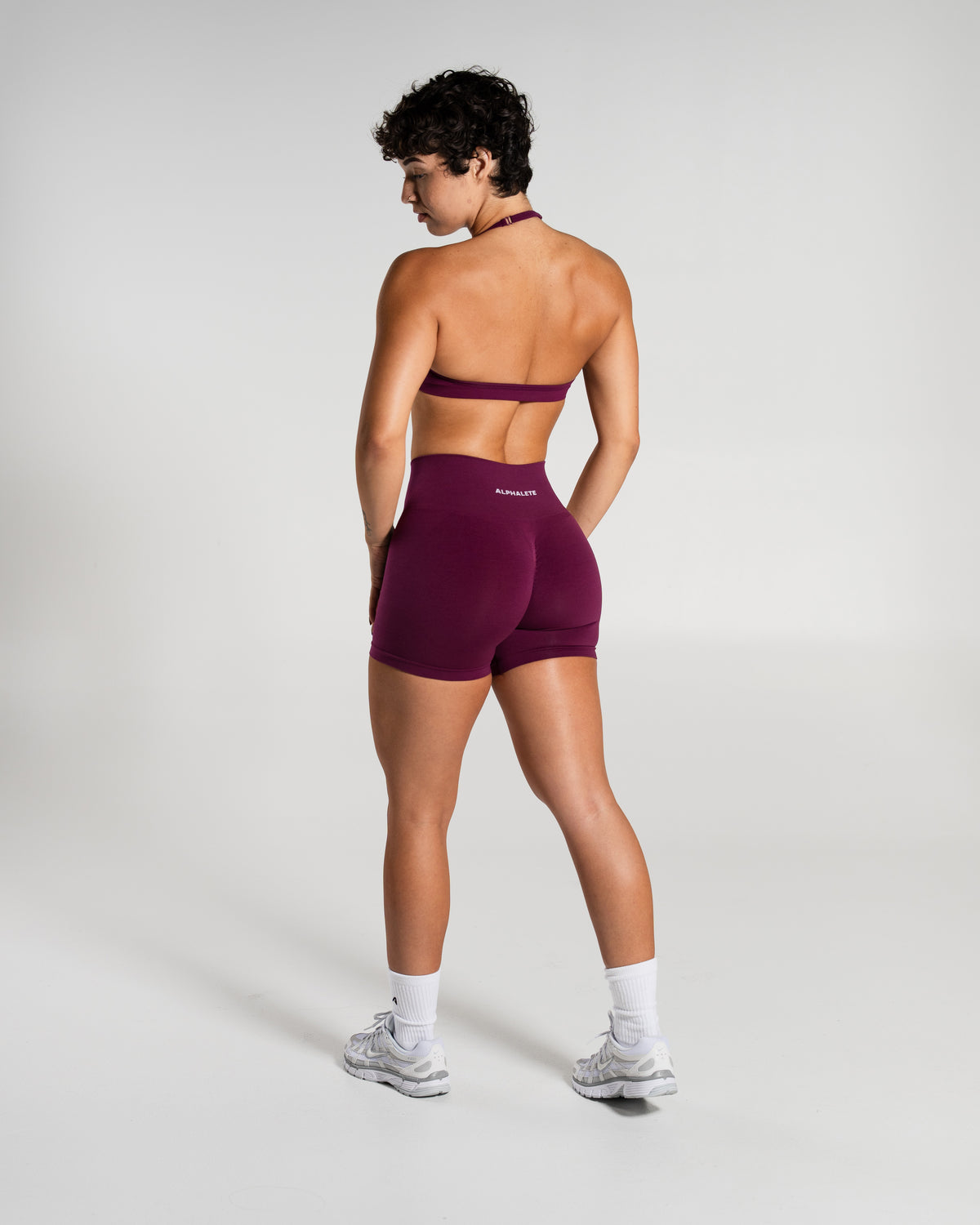 Amplify Mid Rise Short - Cashmere product media