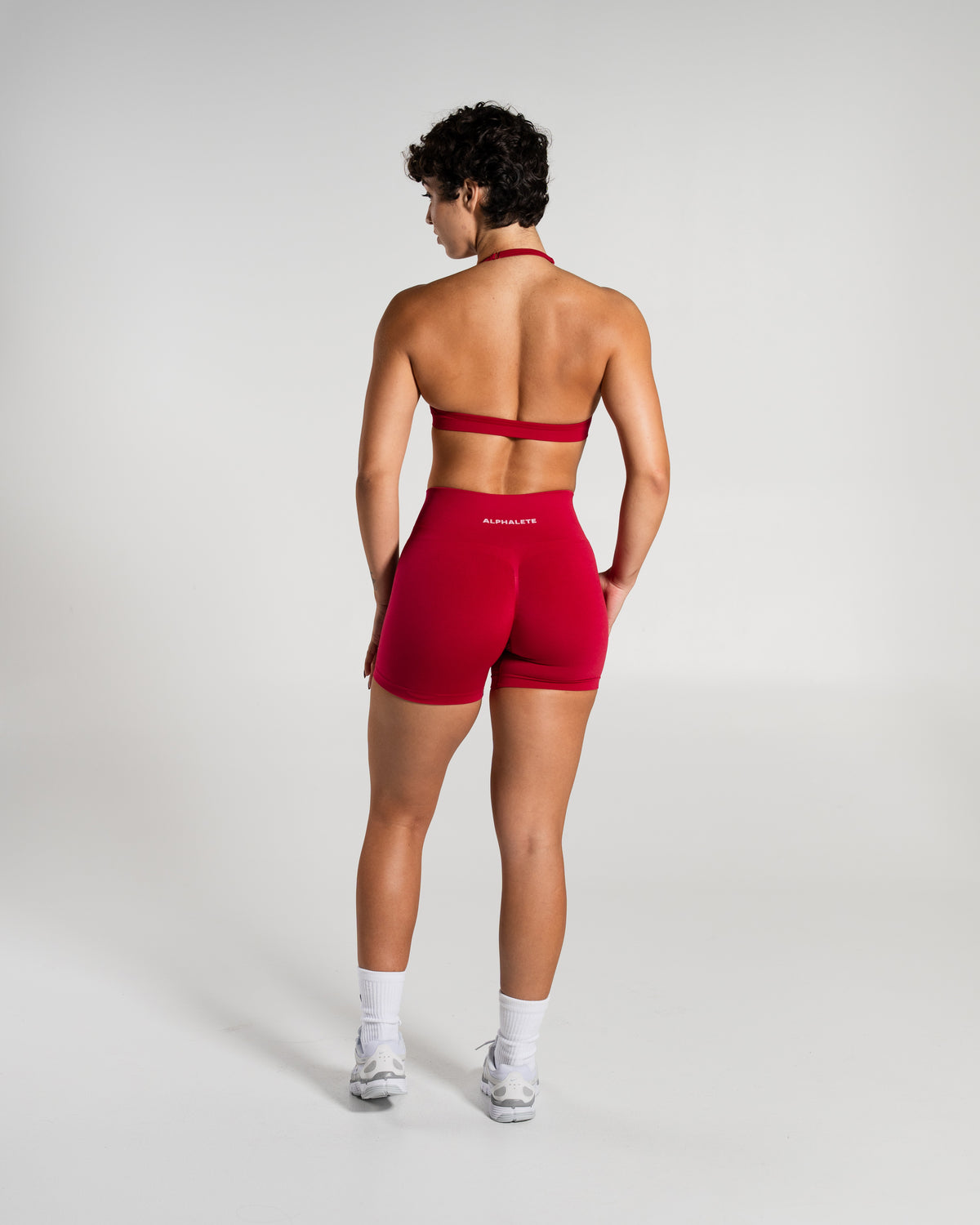 Amplify Mid Rise Short - Cashmere product media