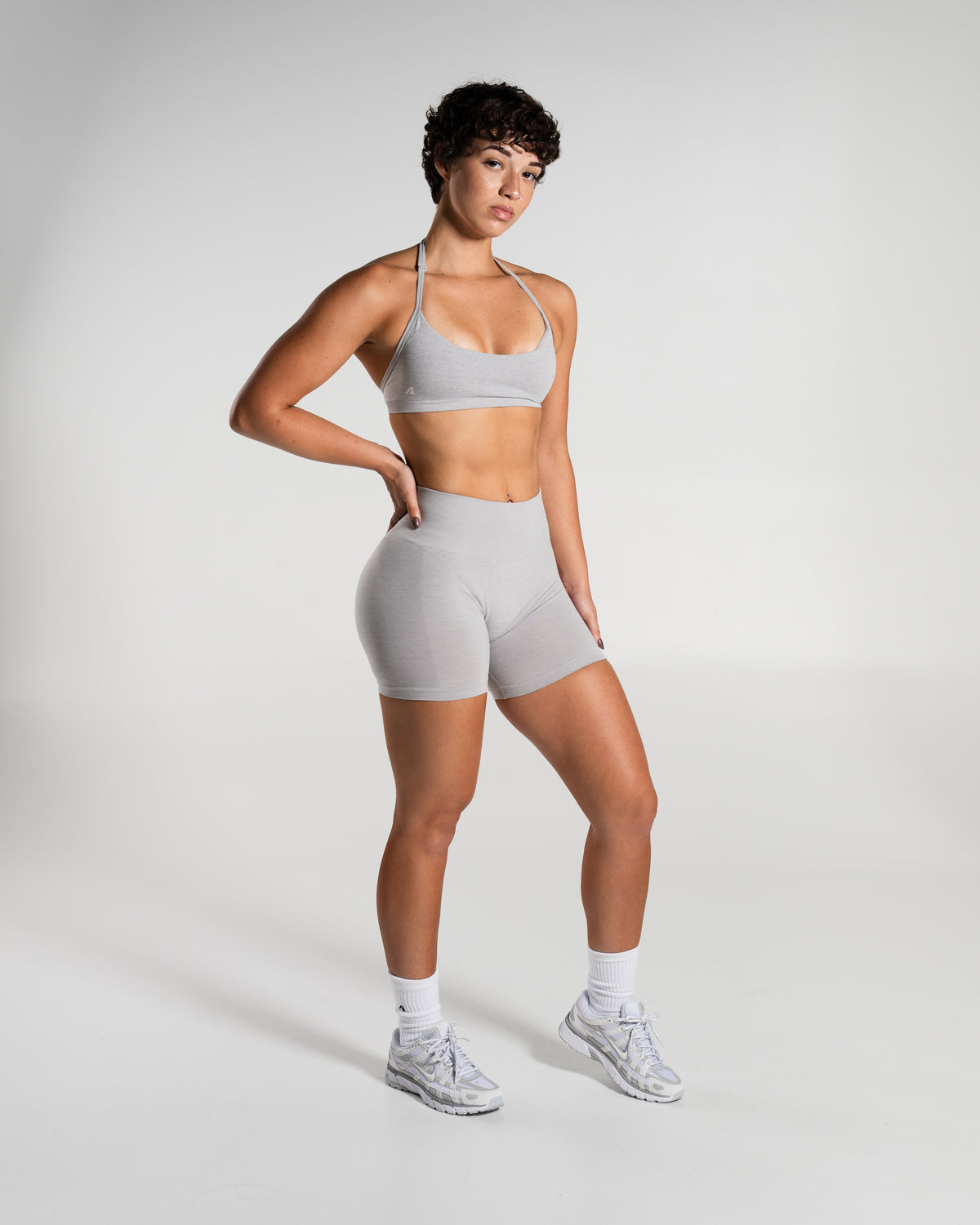 Amplify Mid Rise Short - Cashmere product media
