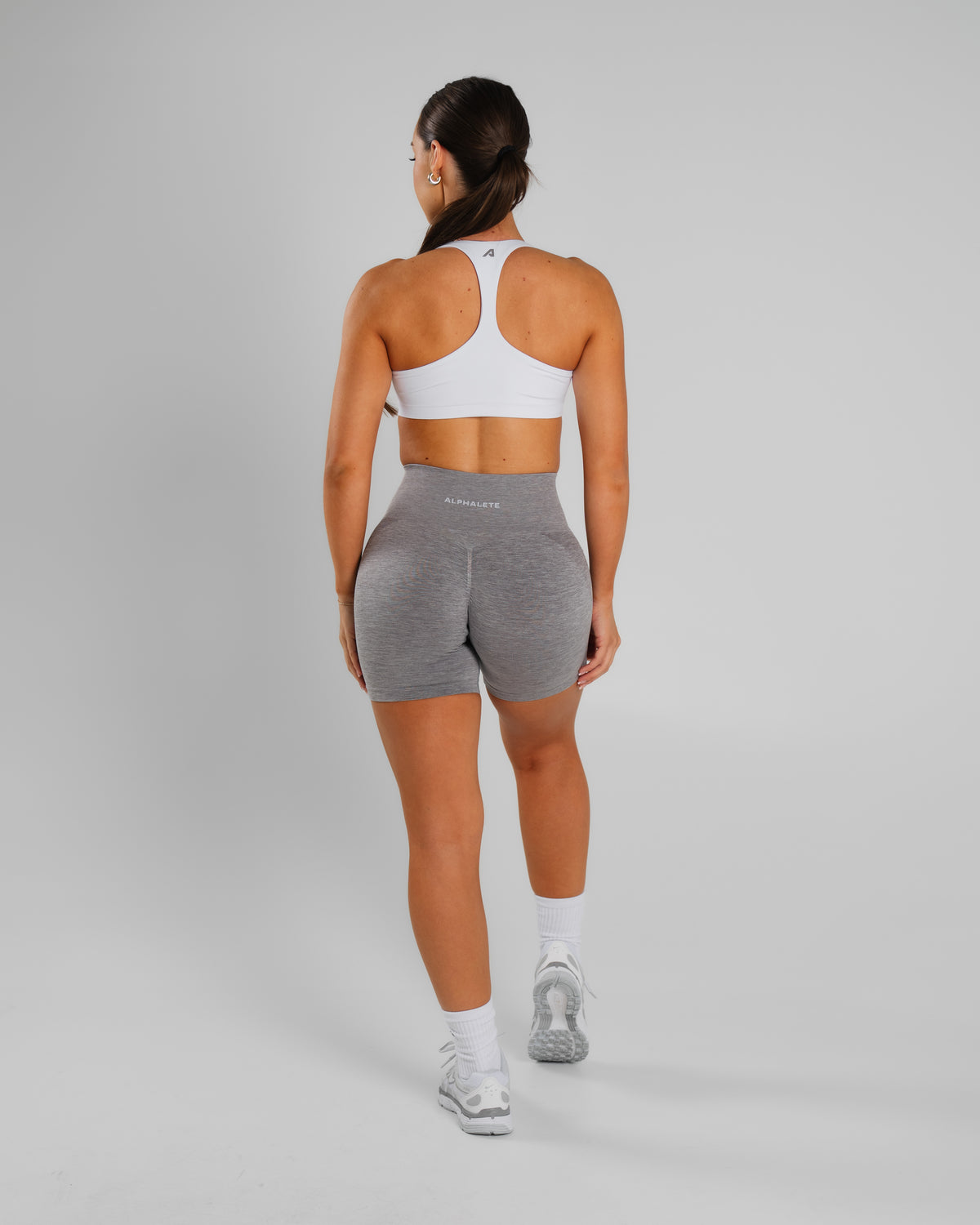Amplify Ultra-High Rise Short - Heather Grey product media