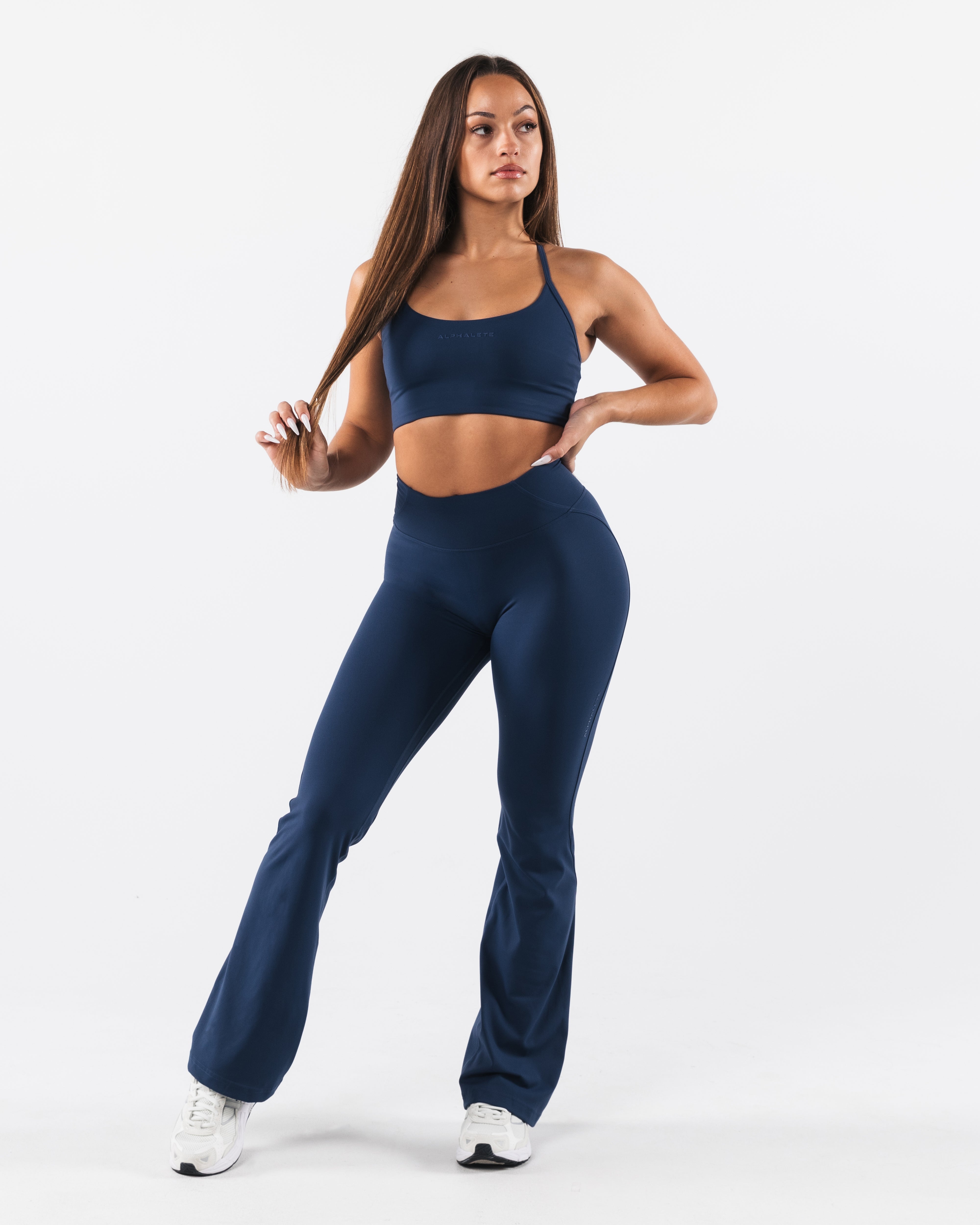 Aura Flared Pant - Porcelain – Alphalete Athletics