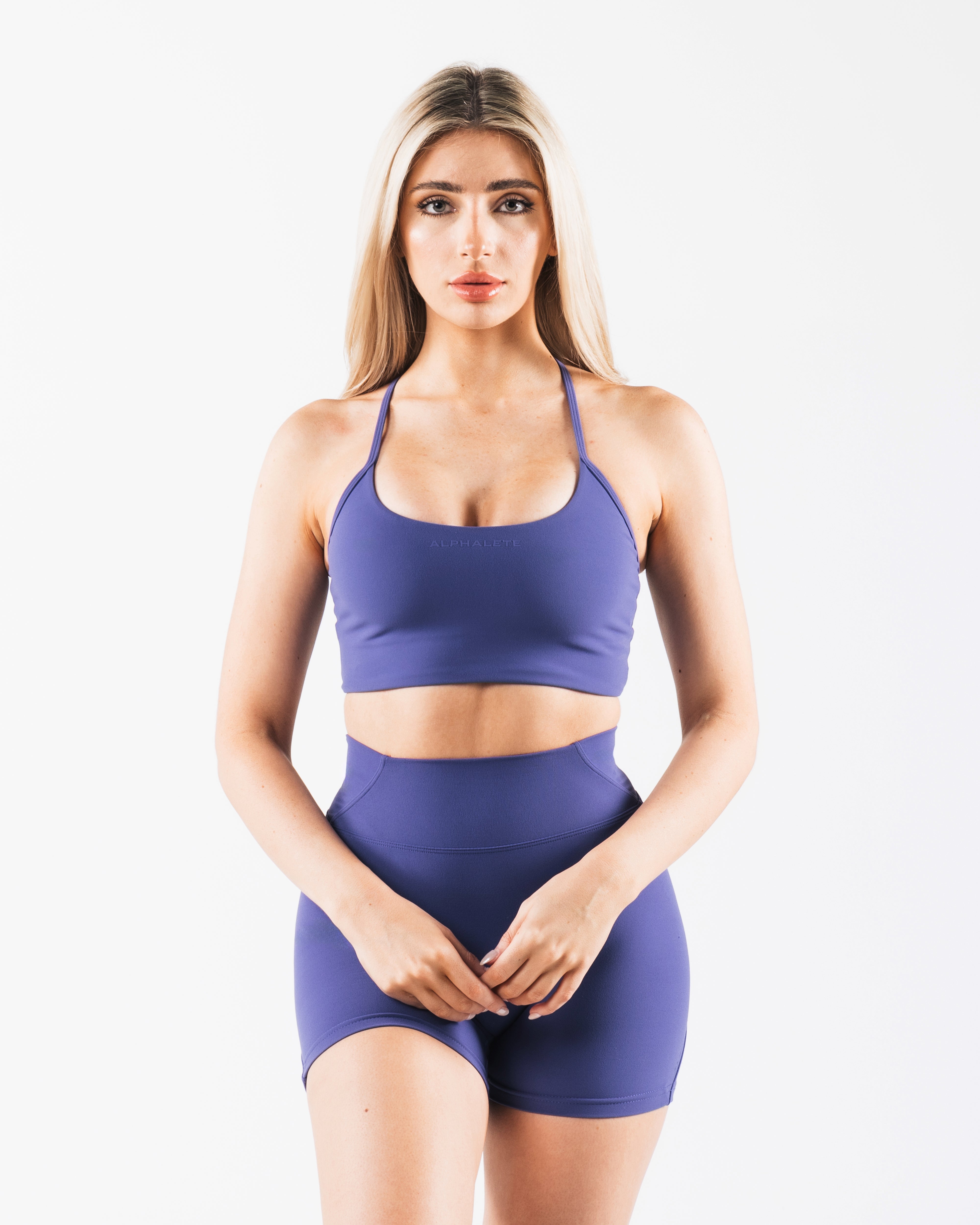 Aura Strappy Bra - White – Alphalete Athletics UK