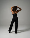 Aura Wide Leg Pant - Black