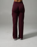 Aura Wide Leg Pant - Merlot