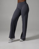 Aura Wide Leg Pant Long - Thunderstorm