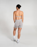 Amplify Ultra-High Rise Short in LT Heather – women's shorts in nylon and polyester fabric, view 6