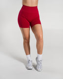Amplify Ultra-High Rise Short in Scarlet – women's shorts in nylon and polyester fabric
