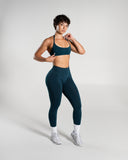 Amplify Minimal Bra in Deep Sea – Alphalete women's sports bra, view 6