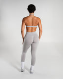 Amplify Mid Rise Legging in LT Heather – women's mid-rise seamless compression legging, view 5