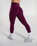 Amplify Ultra-High Rise Legging in Mulberry – women's high-rise seamless compression legging