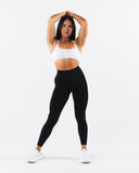 Amplify Back Cross Bra - White