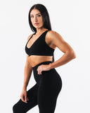 Amplify Deep V Bra - Black