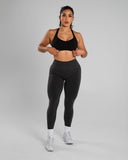 Amplify Mid Rise Legging - Dark Heather Grey