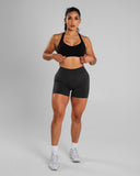 Amplify Mid Rise Short - Dark Heather Grey