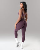 Amplify Mid Rise Legging - Black Garnet