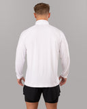 Racer Quarter Zip - White