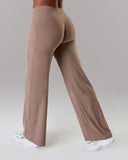 Aura Wide Leg Pant Long - Mocha