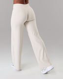 Aura Wide Leg Pant Long - Wheat