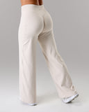Aura Wide Leg Pant Regular - Wheat