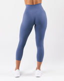 Aura Ultra-High Rise Capri - Dusty Blue