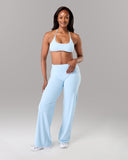 Aura Wide Leg Pant Long - Powder Blue