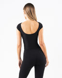 Basics Open Back Top - Black