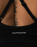 Crossed Push Tank - Black