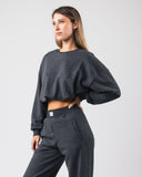 Bubble Crew - Heather Black