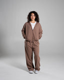 Core Midweight Fleece Zip Hoodie - Taupe