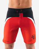 Crescent Boardshort - Crimson Rose