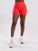 Pump High Rise Short - Neon Red