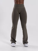 Pump Mid Rise Flared Pant - Khaki