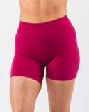 Everyday Core Mid Rise Biker Short - Berry