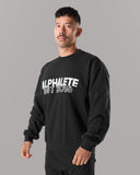 Establishment Split Crewneck - Black