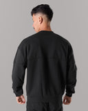 Establishment Split Crewneck - Black