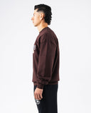 Establishment Split Crewneck - Deep Mauve