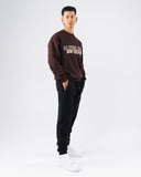 Establishment Split Crewneck - Deep Mauve