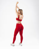 Everyday Core Mid Rise Legging - Carmine