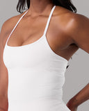Halter Push Tank - White