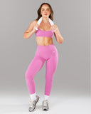 Pump Mid Rise Legging - Orchid