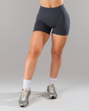 Pump Mid Rise Short - Dusty Navy w/ Logo