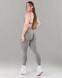 Pump Mid Rise Legging - Heather Grey