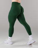 Pump Mid Rise Legging - Court Green