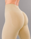 Pump Mid Rise Legging - Sahara