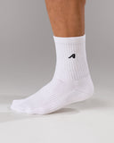 Elite "A" Sock 3pk - White