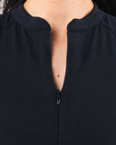 KDM Zip Bra - Black