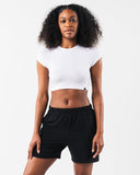 LDB Crop Tee - White