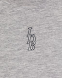 LDB Oversized Crop Tee - Heather Cloud
