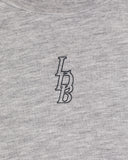 LDB Oversized Crop Tee - Heather Cloud