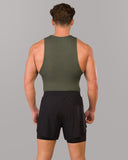 Zero Ribbed Tank 2pk - Signature Green / Signature Brown